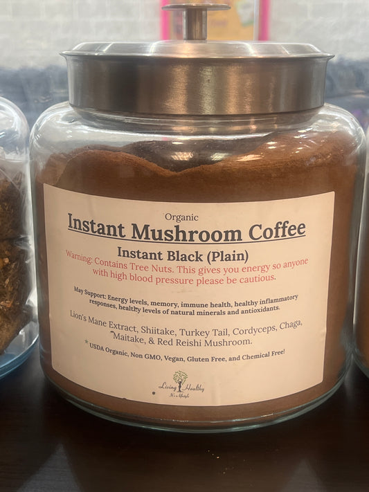 Plain Instant Mushroom Coffee 1oz.