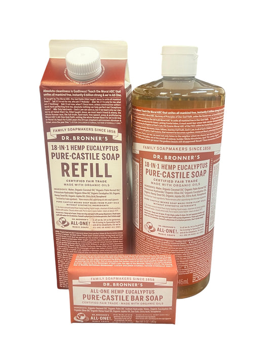 Eucalyptus 1-IN-18 Pure Castile Soap