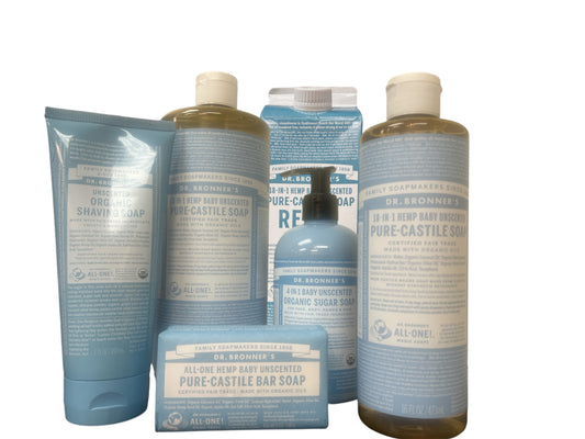 Unscented 1-IN-18 Pure Castile Soap