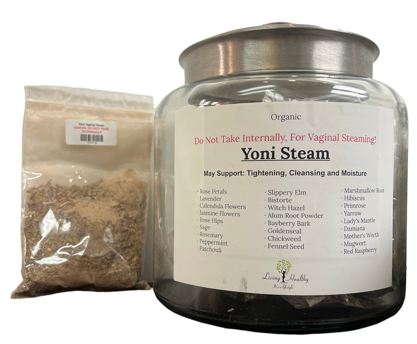 Organic Yoni Steam - DON'T TAKE INTERNALLY, for vaginal steaming only (2oz)
