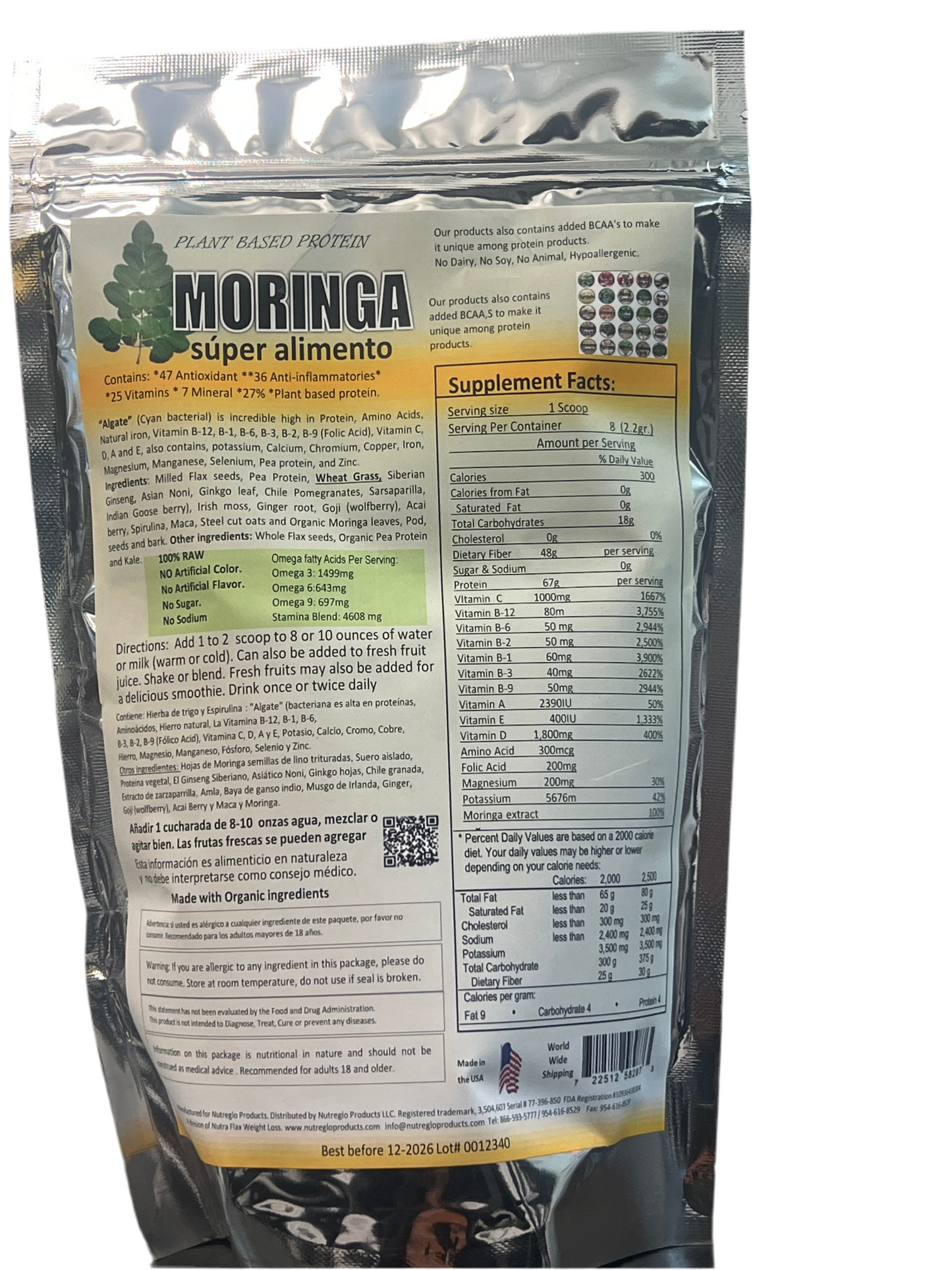 Moringa Oleifera High Protein Energy Booster