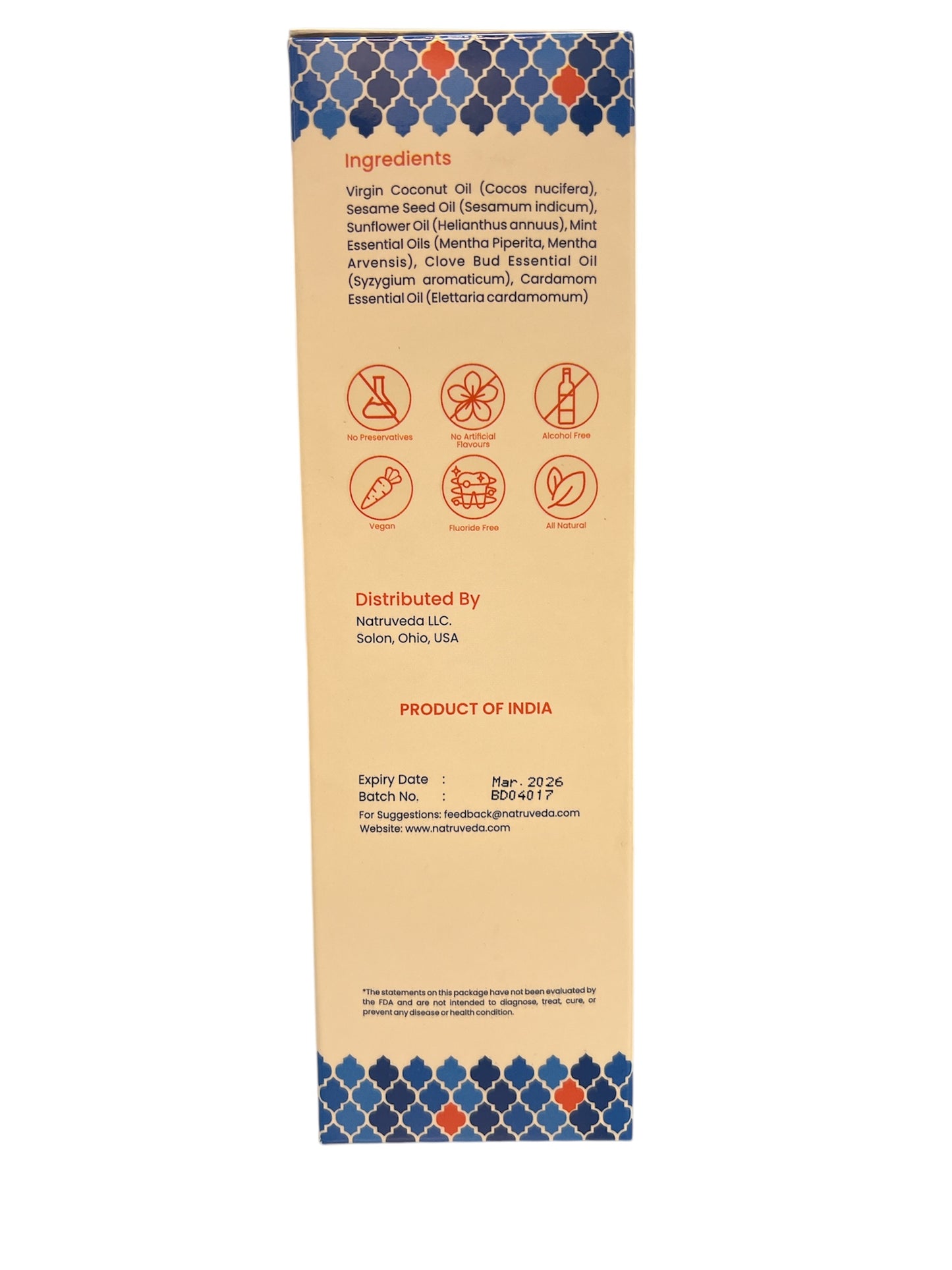 Natruveda 10 fl. Oz.