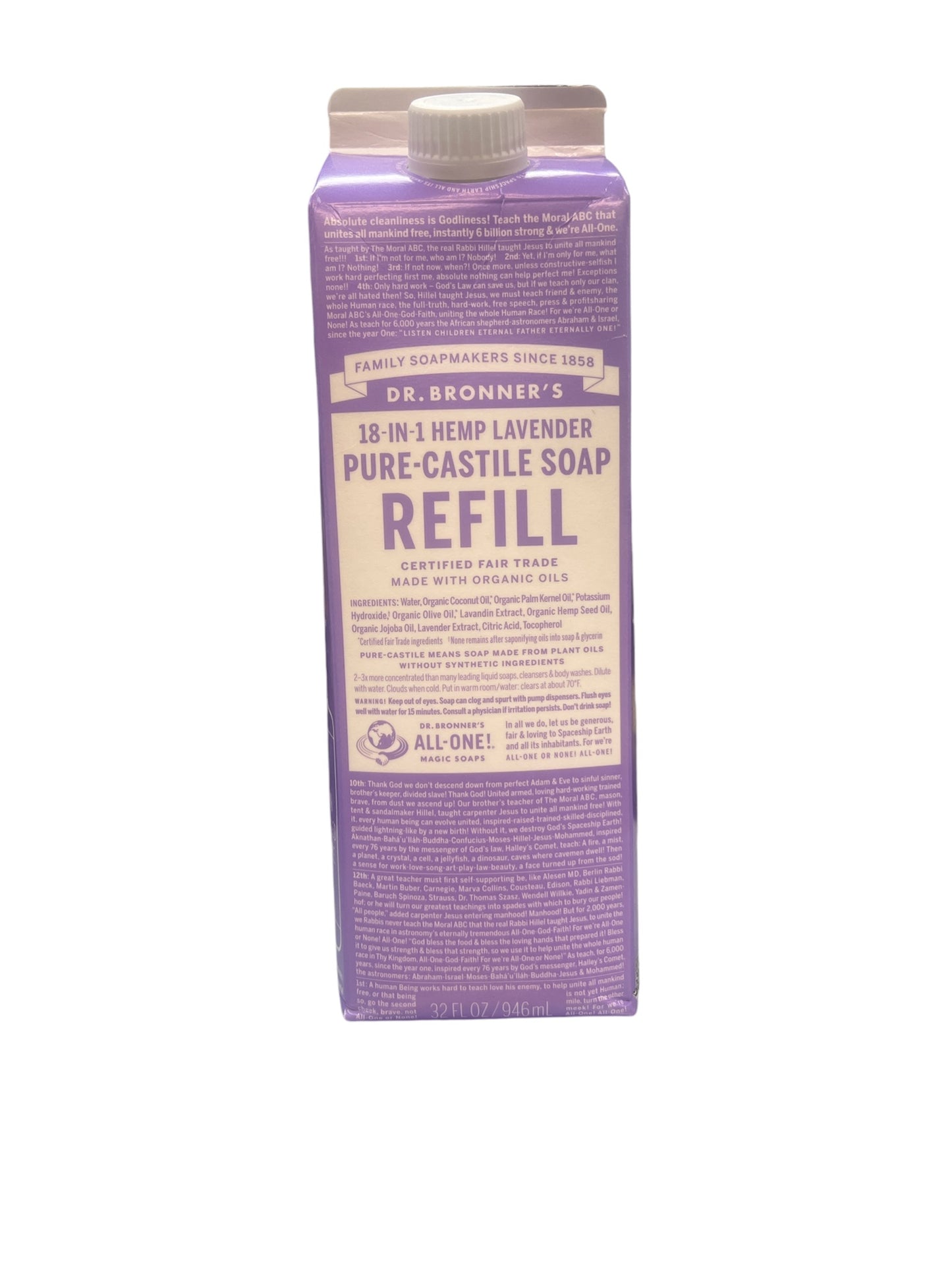 Lavender 18-IN-1 Pure Castile Soap