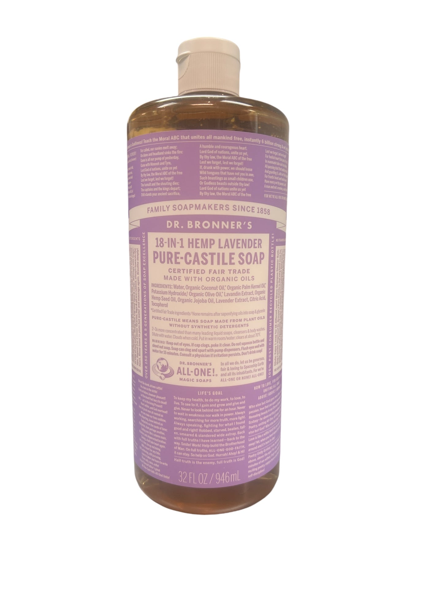 Lavender 18-IN-1 Pure Castile Soap
