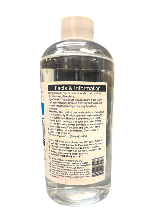 34.5% Food Grade Hydrogen Peroxide