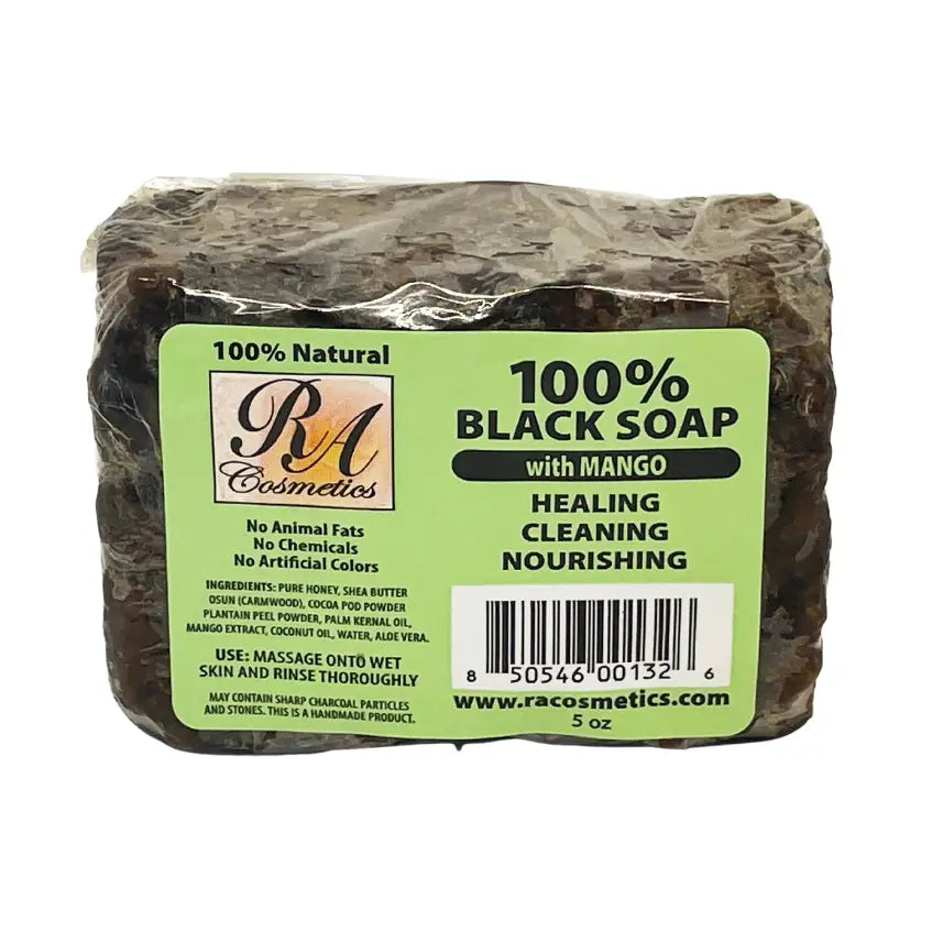 100% African Black Soap Bar - Unscented