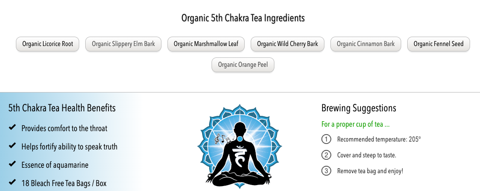5th Chakra Tea - 18 Bags