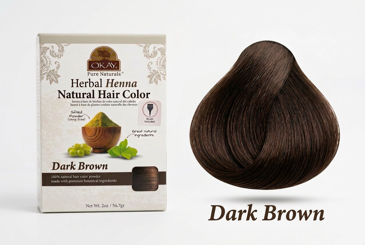 Henna Natural Hair Color w/ Applicator Brush Included.