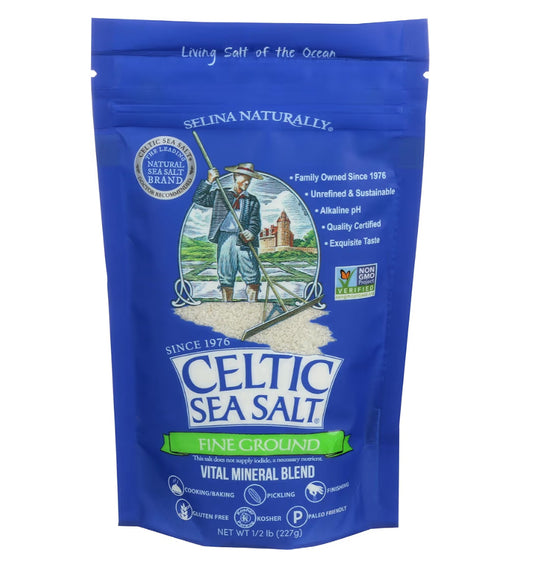 Celtic Sea Salt: Fine Ground 8oz.