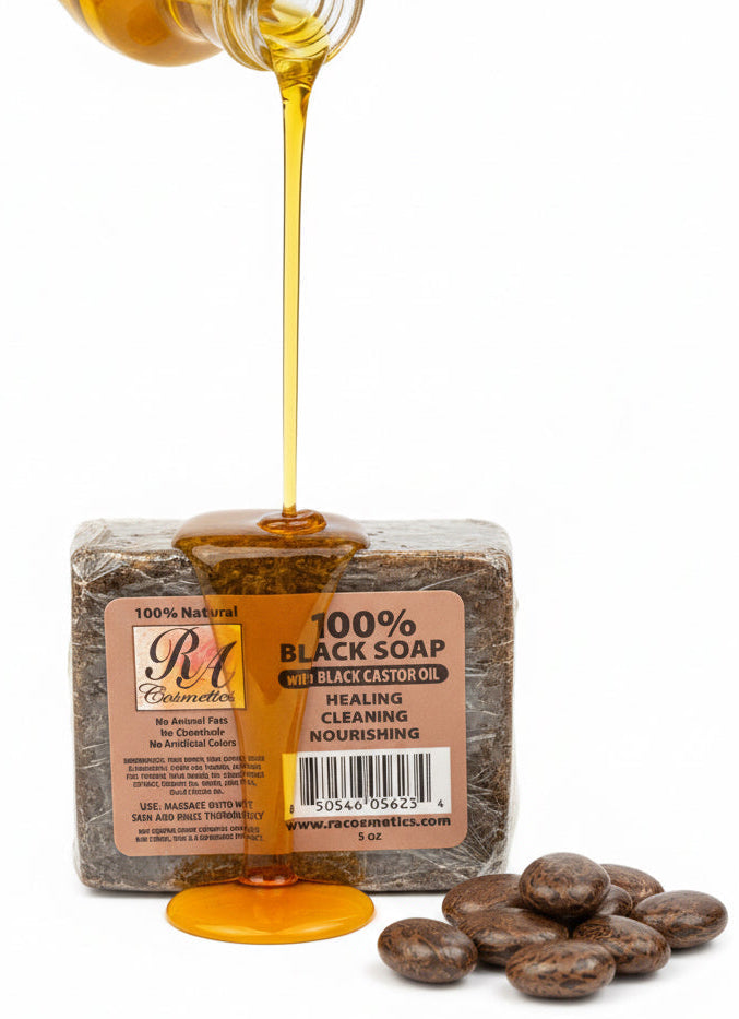 100% African Black Soap Bar - Unscented