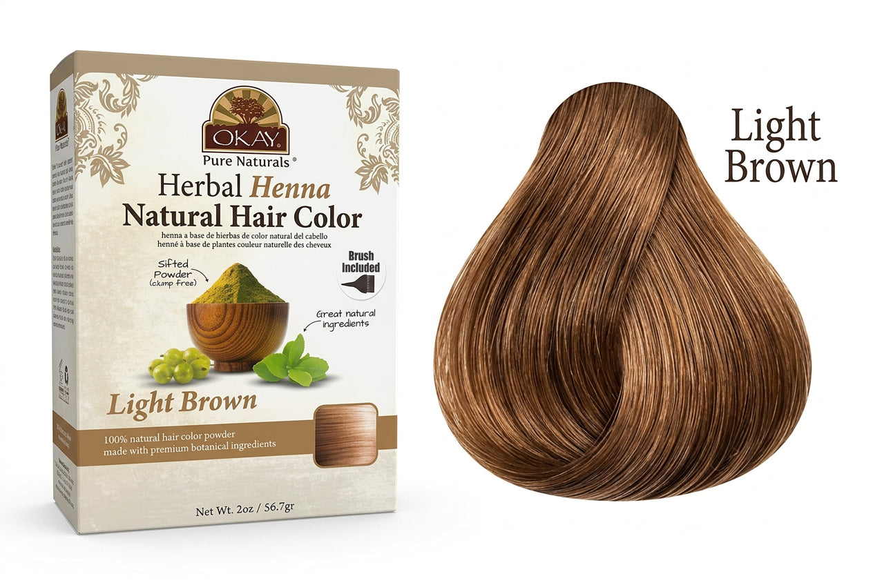 Henna Natural Hair Color w/ Applicator Brush Included.