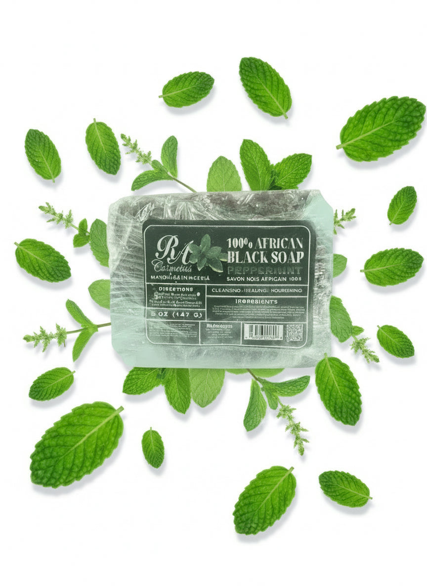 100% African Black Soap Bar - Unscented