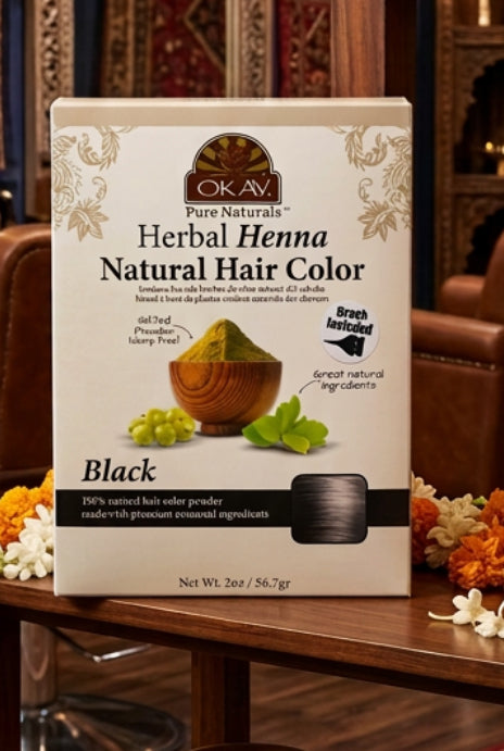 Henna Natural Hair Color w/ Applicator Brush Included.