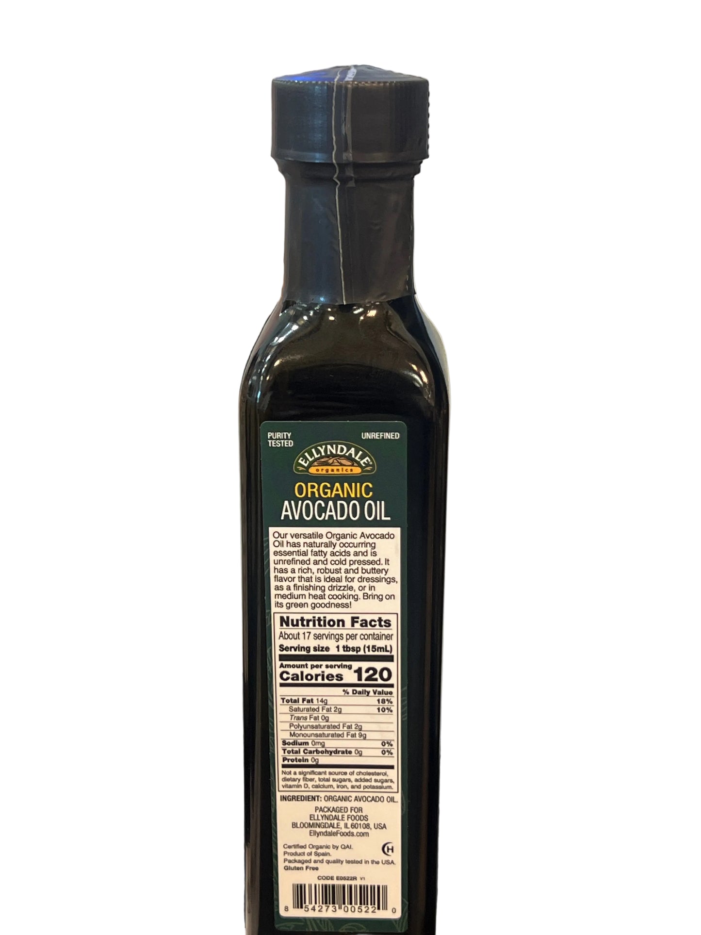 Organic avocado oil