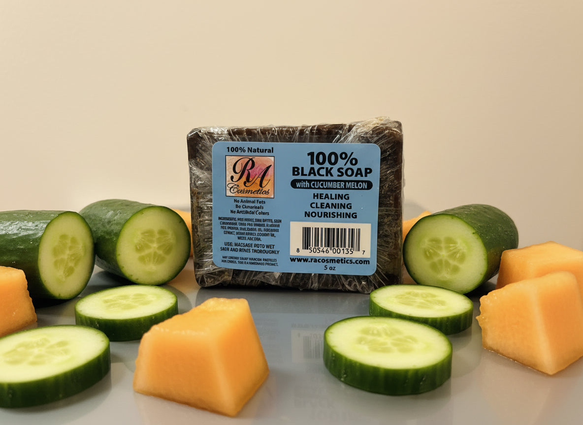 100% African Black Soap Bar - Unscented