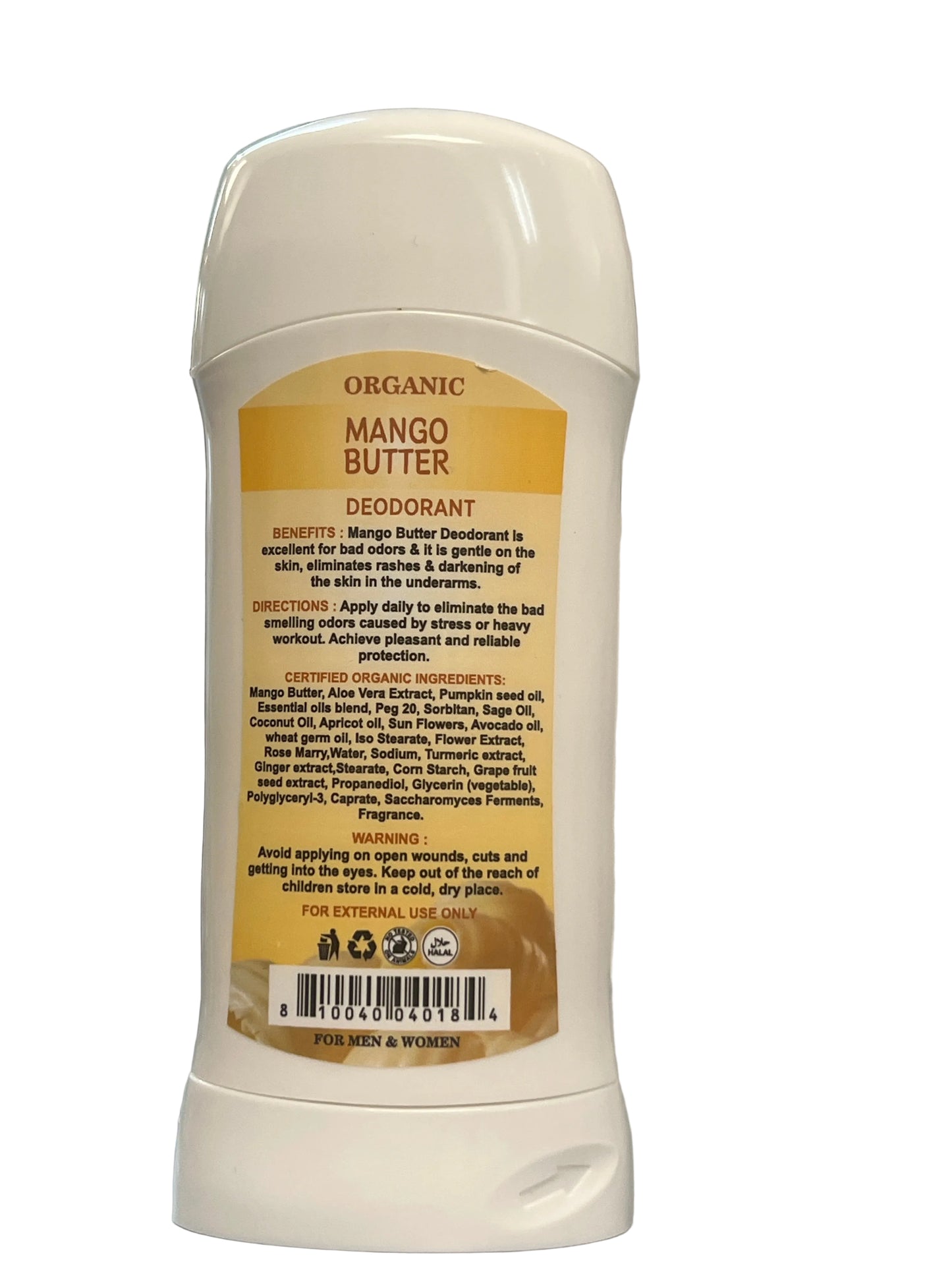Organic Mango Butter Deodorant