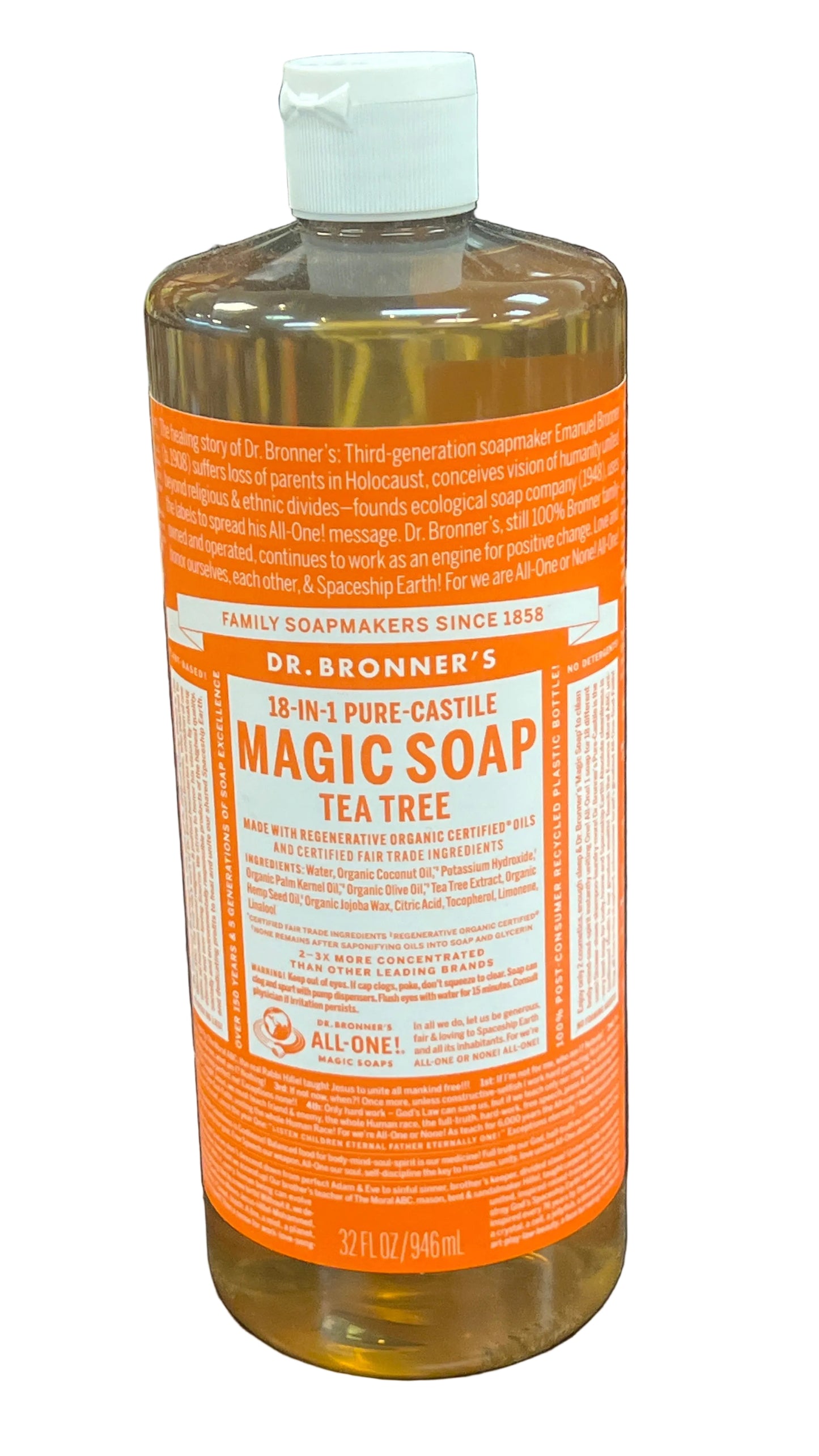 Tea Tree 18-IN-1 Hemp Pure Castile Soap
